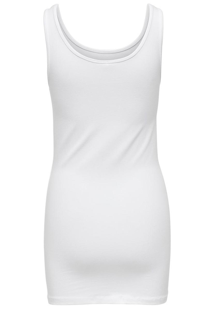 ONLLIVE LOVE LIFE S/L LONG TANK TOP 15060061 White
